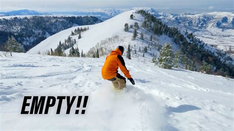 Empty Ski Resort During Utahs Snowiest Season On Record Youtube