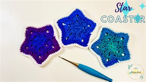 Crochet Star Coaster Easy Crochet Tutorial Youtube