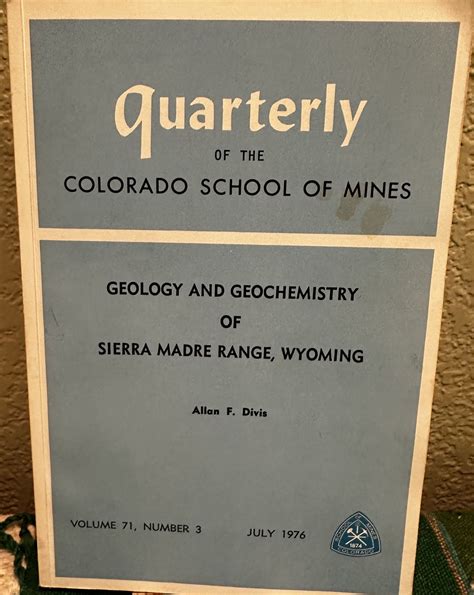 Geology and geochemistry of Sierra Madre Range, Wyoming by Divis, Allan