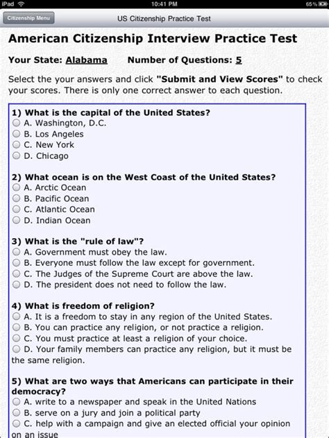 Uscis Citizenship Practice Test 2025 Sean Jose