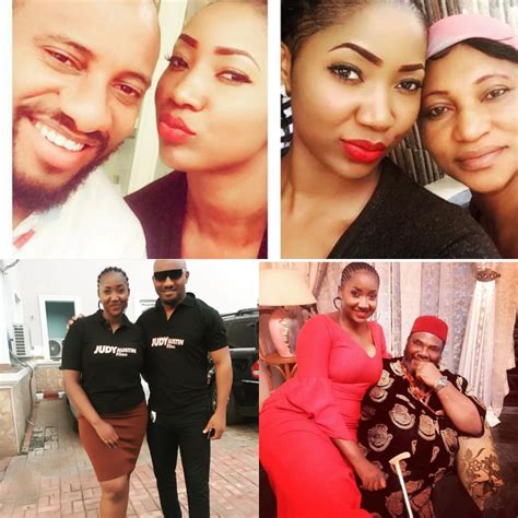 Check Out Old Photos Of Judy Austin Posing With Yul Edochie And His Father Glamtush