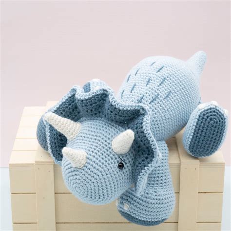 Amigurumi Crochet Pattern Sumo The Triceratops Dinosaur Etsy UK