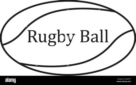 Rugby Ball Icon Vector Illustration Design Template Stock Vector Image