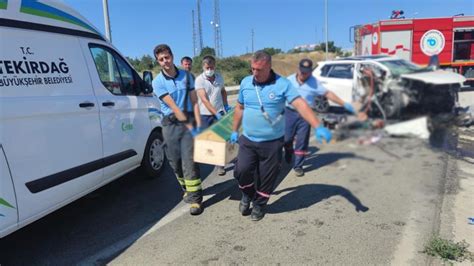 Tekirdağ Malkara da kaza 3 ölü 1 ağır yaralı