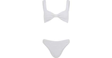 Hunza G Bonnie Bikini In White Lyst UK