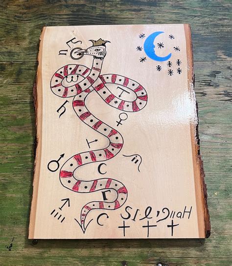 The Sigil Of The Crowned Serpent With Hieroglyphs From The Ahem Other