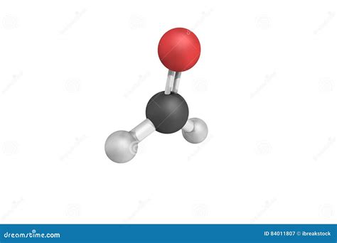 Estructura 3d Del Formaldehído Comp Orgánicos Naturales Stock de