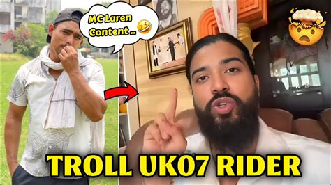 Wasim Ahmad Troll Uk07 Rider Content 🔥🤯 Wasim R2h Vs Anurag Dobhal 😡😱 Youtube