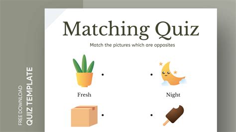 Matching Quiz Free Google Docs Template Gdoc Io