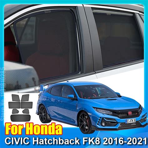 For Honda Civic Hatchback Fk8 2016 2021 Car Window Sunshade Front Windshield Auto Curtain Sun