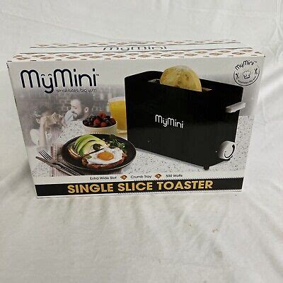 Nostalgia My Mini Single Slice Compact Toaster Black Brand New Ebay