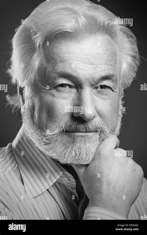 Portrait Of Old Man With Beard Stock Photo Alamy