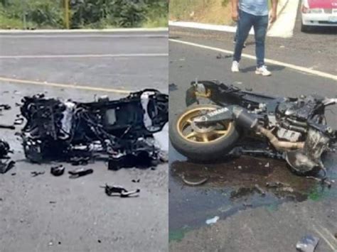 Muere motociclista tras impactarse contra un tráiler era un famoso