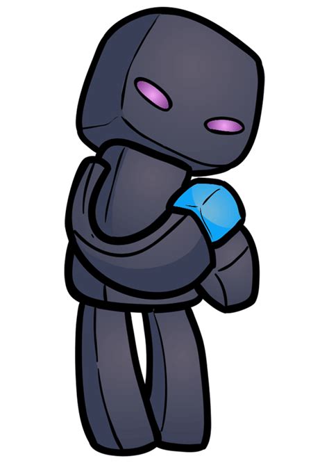 Easy To Draw Enderman Minecraft Chibi Minecraft Drawings Minecraft