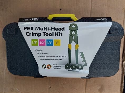 New Apollo Pex Multi Head Crimp Tool Kit Crimping Set 38 12 34 1