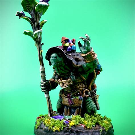 3D Print Of Tortle Male Druid RPG Hero Character D D 5e Titans Of