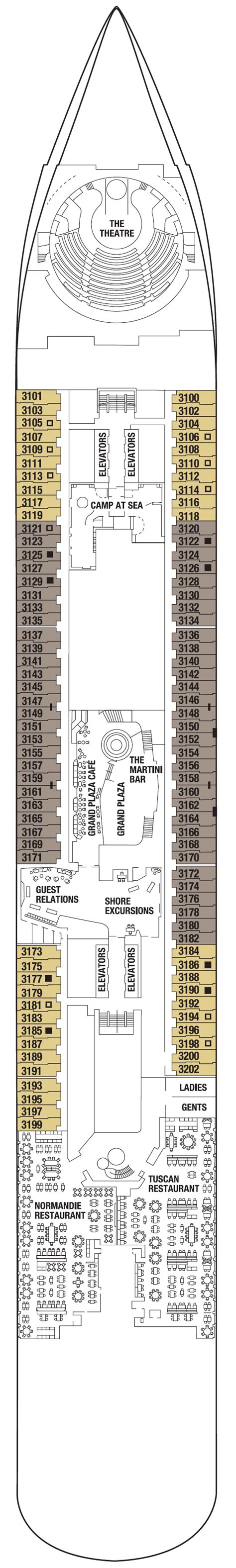 Celebrity Edge Deck Plan Deck 8 ROL Cruise