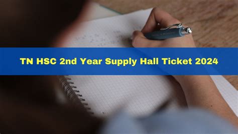 TN HSC 2nd Year Supply Hall Ticket 2024 To Be Released Today At Dge Tn