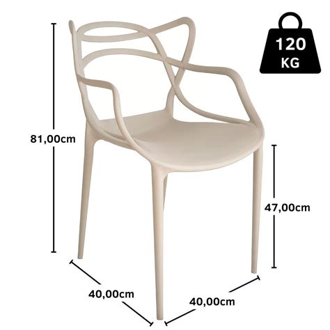 Kit 4 Cadeiras Allegra Nude MadeiraMadeira