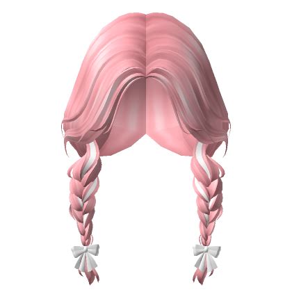 Ribbon Bow Braids Pink S Code Price RblxTrade