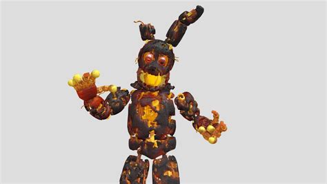 Flaming Springtrap Download Free 3d Model By Orangesauceu 3533471