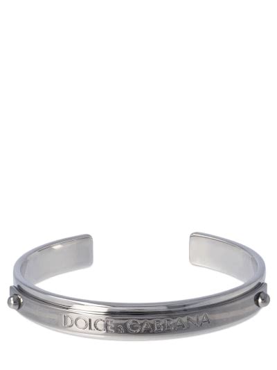 Dg Logo Cuff Bracelet Dolce Gabbana Men Luisaviaroma