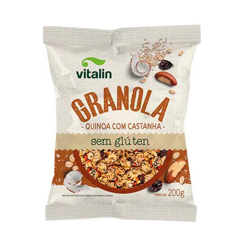 Granola Vitalin Quinoa Castanhas Sem Glúten 200g Supermercados