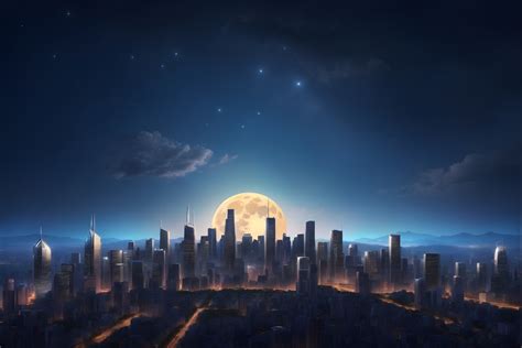 Cityscape Night Background Graphic by mimishop · Creative Fabrica