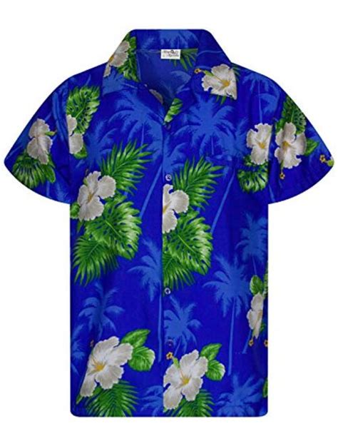 Buy King Kameha Funky Casual Hawaiian Shirt For Men Front Pocket Button