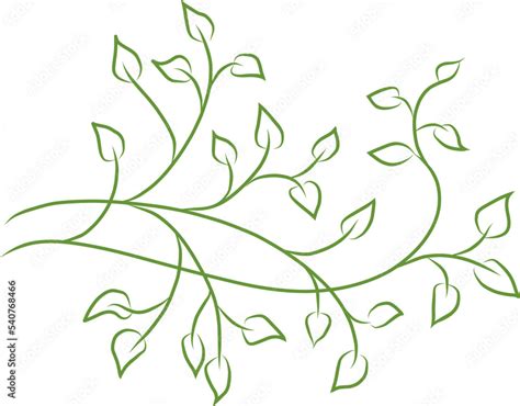 Clip Art Leaf Vine Stock Illustrations 2489 Clip Art Leaf Vine