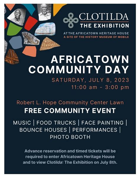 July 8 Africatown Community Day To Celebrate The Opening Of Clotilda ...