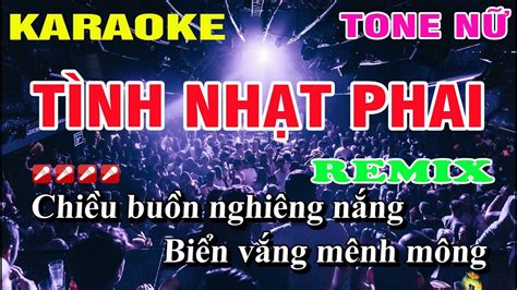 Karaoke T Nh Nh T Phai Tone N Remix Nh C S Ng Nguy N Linh Youtube