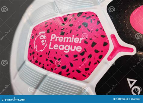 Close Up On Nike Merlin Football The Official English Premier League Match Ball Editorial Photo