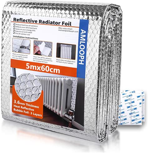 AMLOOPH Radiator Foil Reflector Panels Behind Radiator Reflector Foil