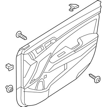 F Xu Genuine Hyundai Panel Assembly Front Door Trim Rh