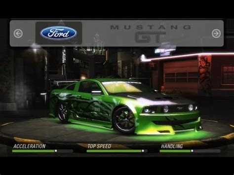 NFS Underground 2 All Tuning Cars Max Performance Ford Mustang GT