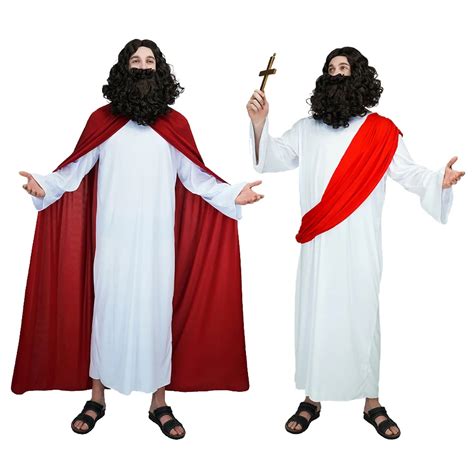 Mens Jesus Costume Halloween Party Cosplay Purim Party Costume Jesus Cosplay Costumes For Party