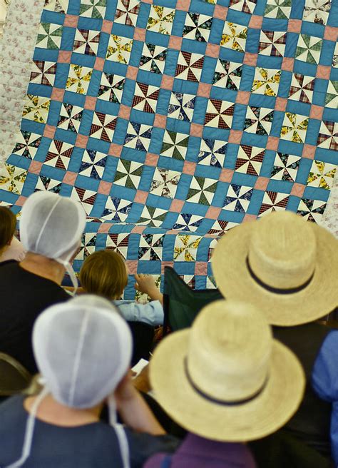 Amish At Quilt Auction Photograph By Blair Seitz Fine Art America