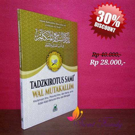 Buku Tadzkiratus Sami Wal Mutakallim Keutamaan Ilmu Penuntut Ilmu