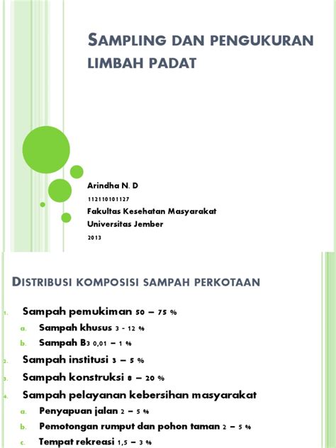 Pdf Sampling Dan Pengukuran Limbah Padat Dokumen Tips