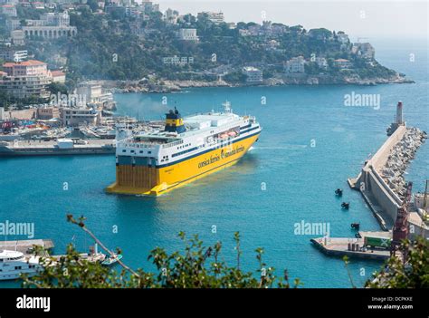 A Sardinia Ferries Corsica Ferries Ferry Reversing Into The Port De