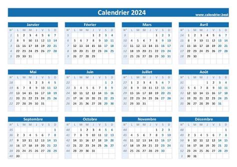 Calendrier 2024 Semaines Calendrier 2025 Vacances