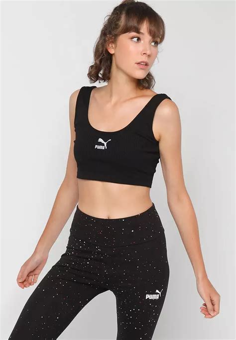 Jual Puma Classics Ribbed Crop Top Original 2024 Zalora Indonesia