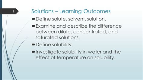 Solvent And Solute