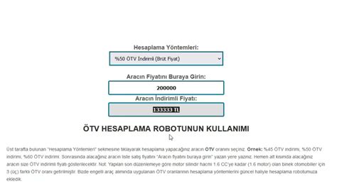 ÖTV Hesaplama Engelli Aracı ÖTV İndirimi Hesapla YouTube