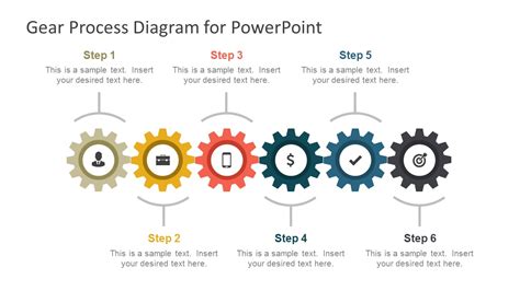 Gear Process Diagram Powerpoint Template Slidemodel