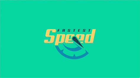 Speed Logo Design Concept Template Vector Stock Vector Illustration