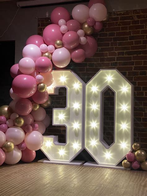 Giant LED Light Up Numbers In 2020 Large Light Up Letters Balloons