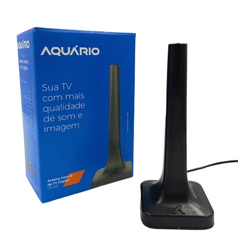 Antena Digital Interna Vhf Uhf Fm Hdtv 4k Aquário DTV 200 Submarino