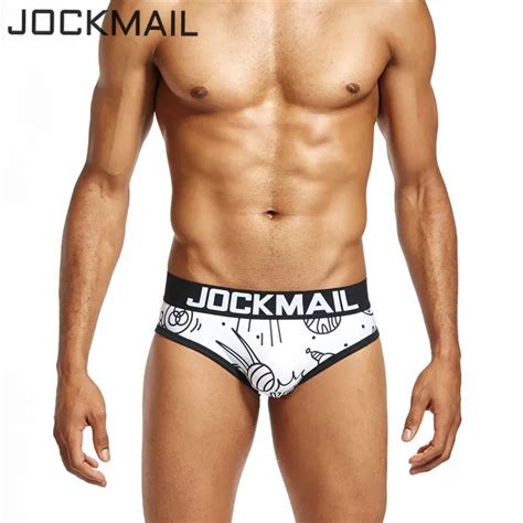 JOCKMAIL Brand Mens Underwear Briefs UFO Print Sexy Gay Panties